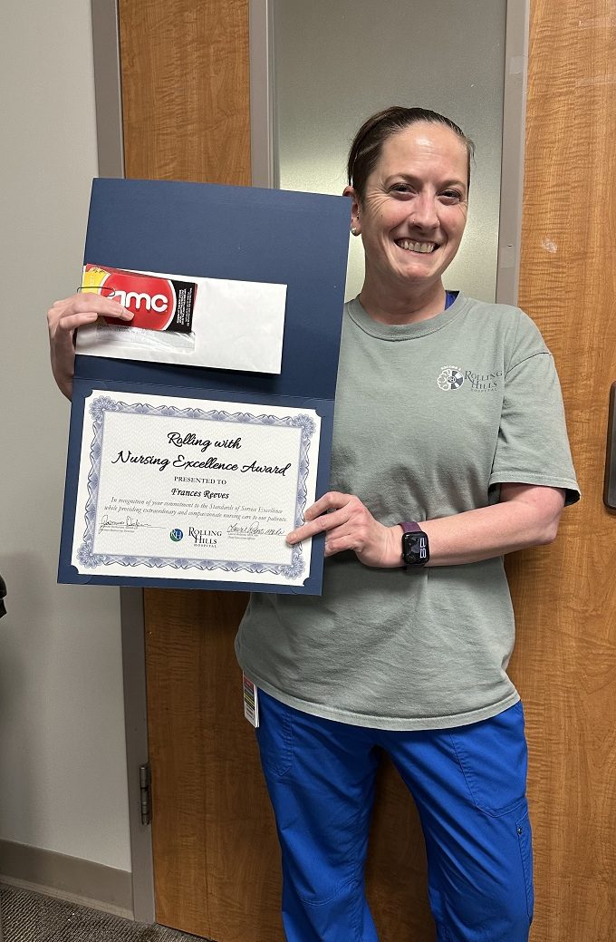April 2026 Rolling with Nursing Excellence award winner